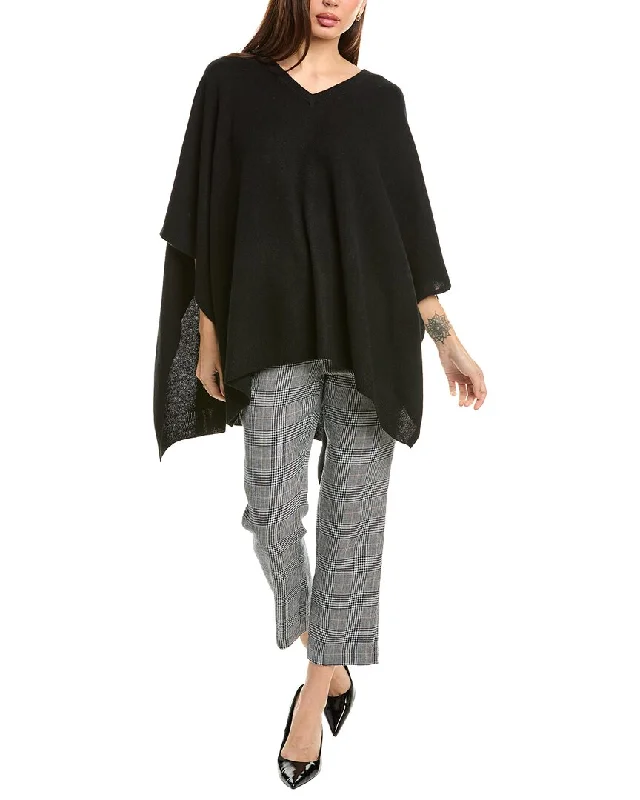 Amicale Cashmere V-Neck Cashmere Poncho