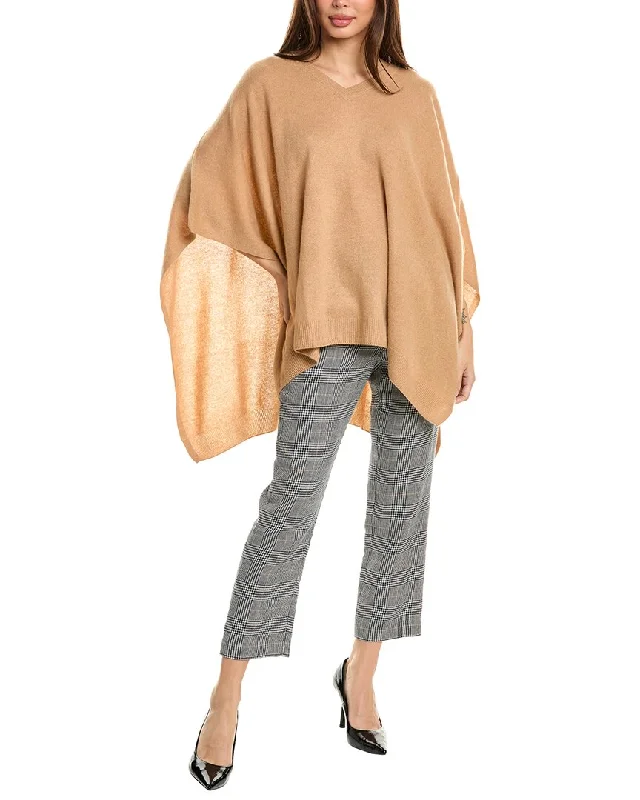 Amicale Cashmere V-Neck Cashmere Poncho