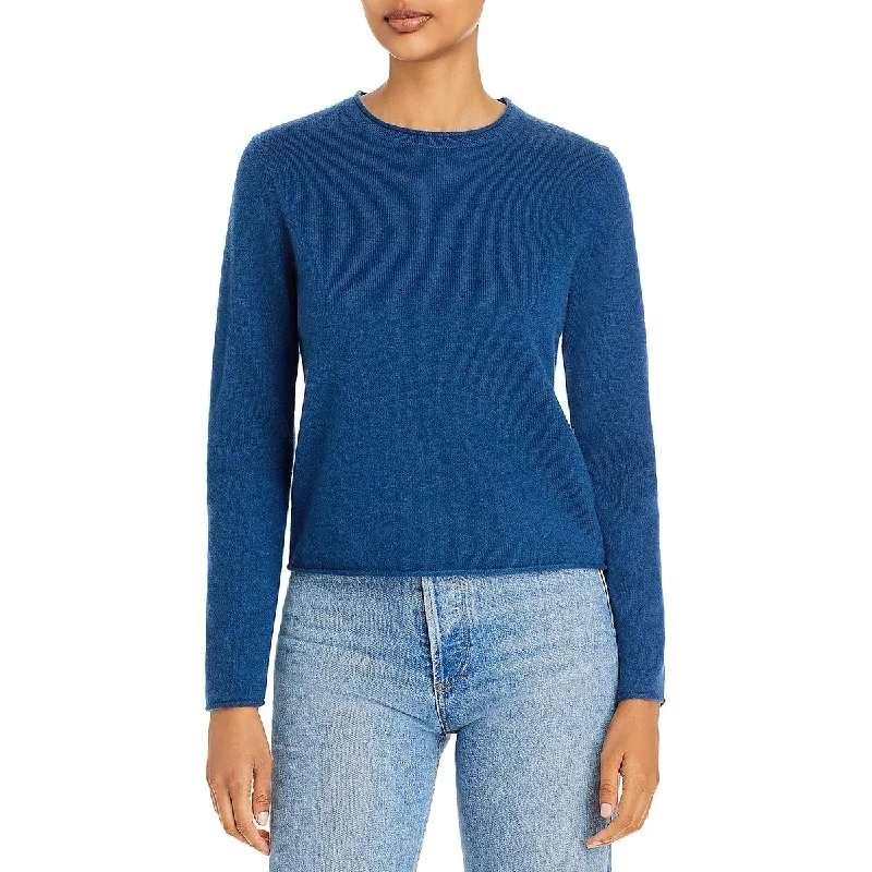 Aqua Womens Cashmere Crewneck Sweater