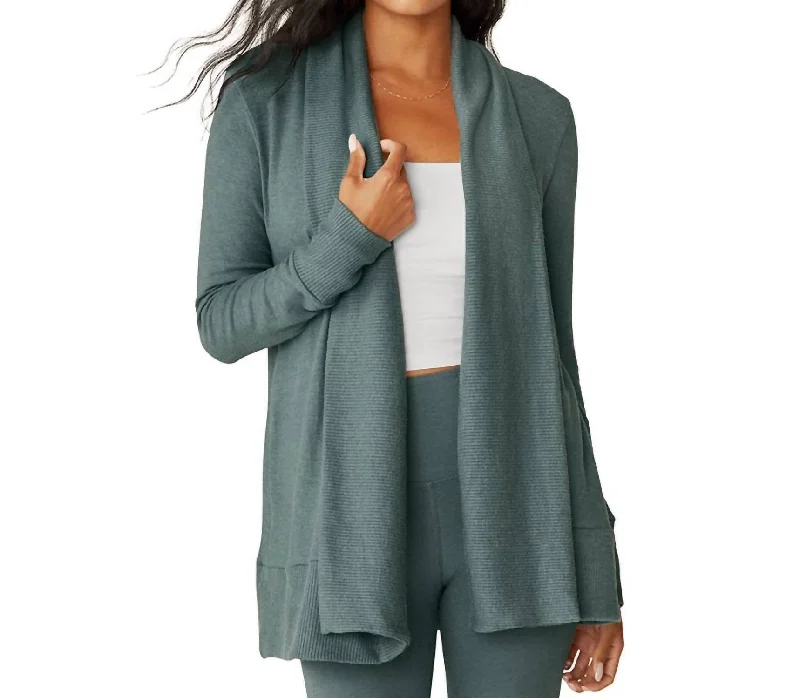 Soften Up Cardigan In Storm