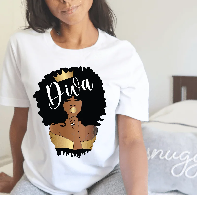 Golden Afro Womens Short Sleeve T Shirt