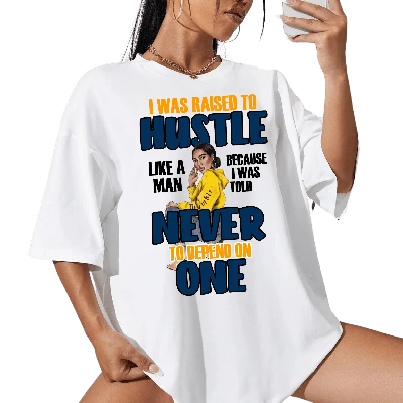 Raised To Hustle Womens Short Sleeve Graphic Tee