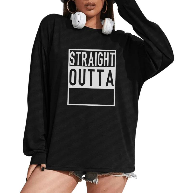 Custom Unisex Straight Outta _______ T-Shirt, Comfortable Streetwear