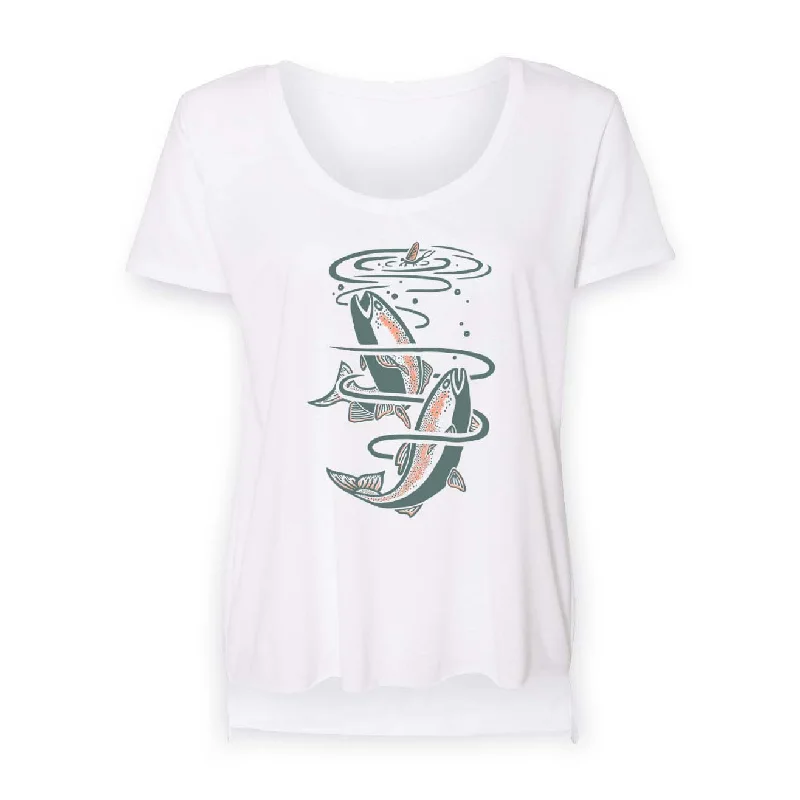 Trout Scoop T-shirt | Ivory