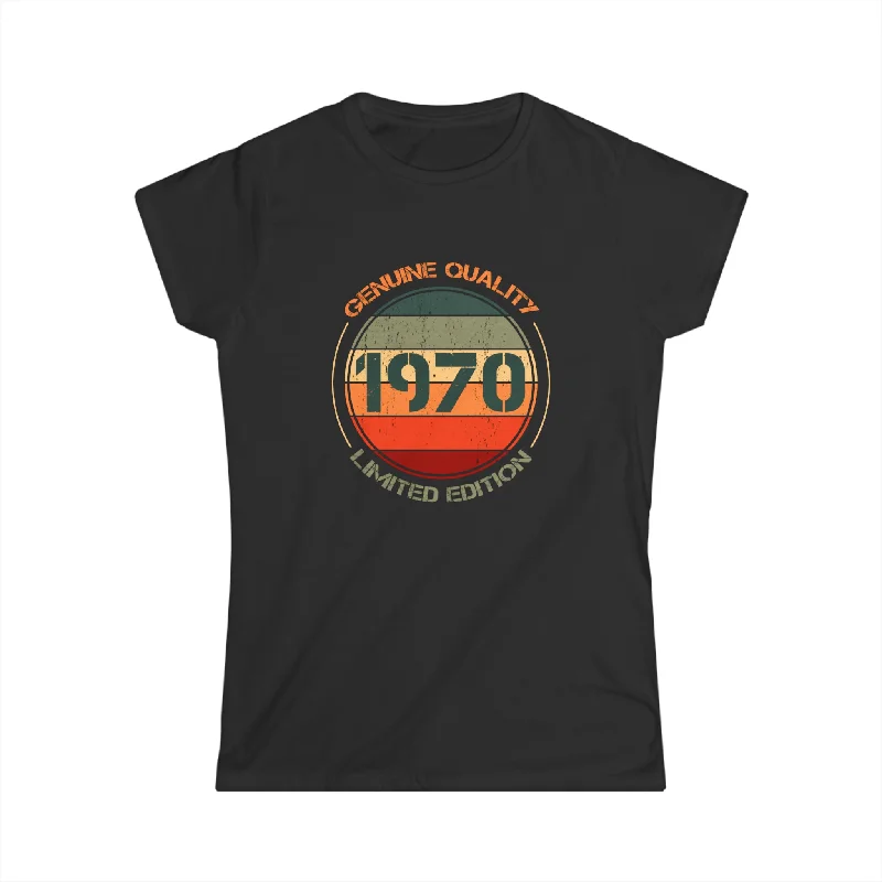 Vintage 1970 T Shirts for Women Retro Funny 1970 Birthday Womens T Shirt