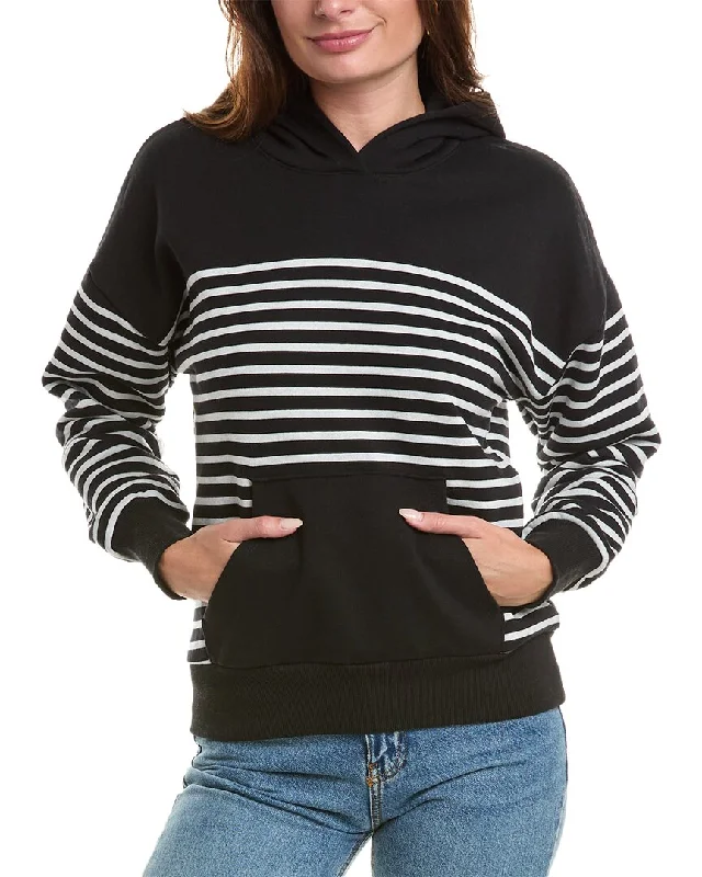 Socialite Mandy Stripe Front Pocket Hoodie