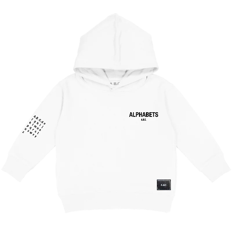 ALPHABETS HOODIE (WHITE)