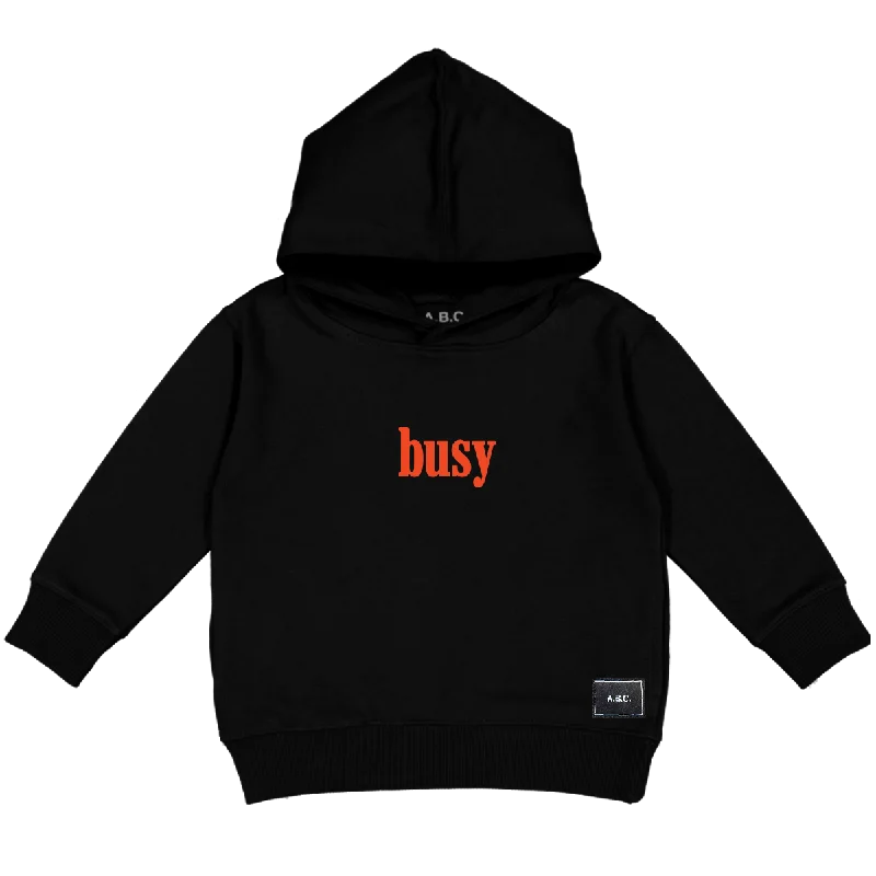 BUSY LIVING HOODY(BLACK)