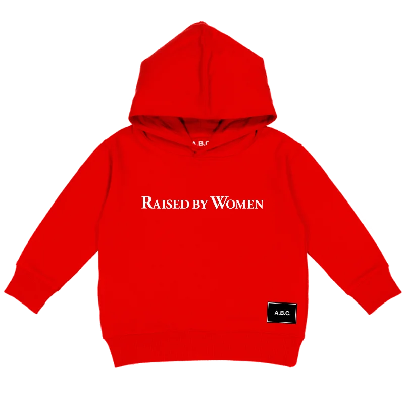 RAISED BY WOMEN HOODIE (RED)