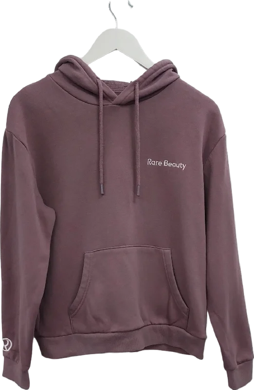 Rare Beauty Purple Embroidered Logo Hoodie UK M