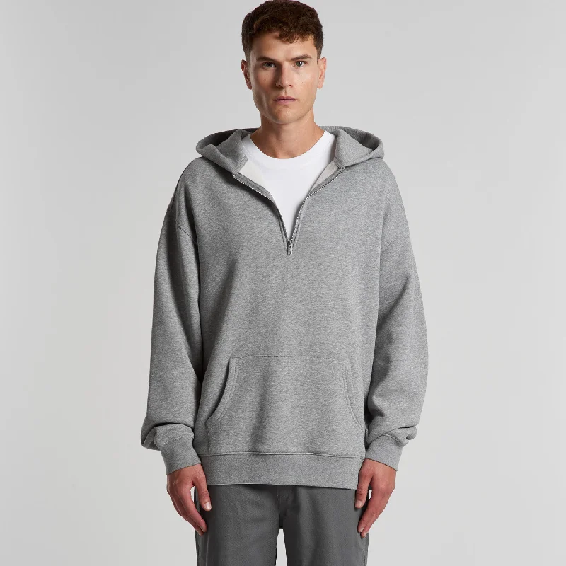 Ascolour Mens Relax Half Zip Hood-(5164)