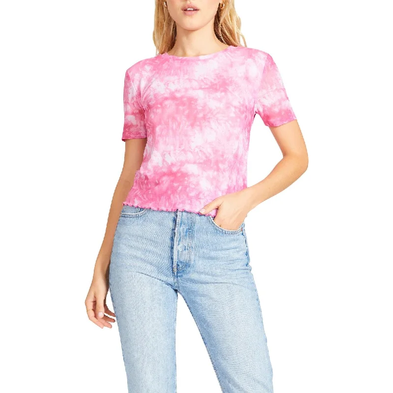 BB Dakota by Steve Madden Womens Tie-Dye Crewneck Pullover Top