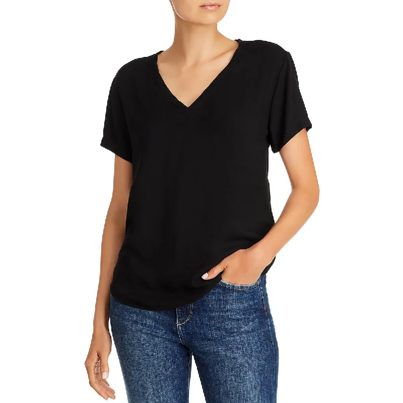 Bella Dahl Womens V-Neck Tee Pullover Top