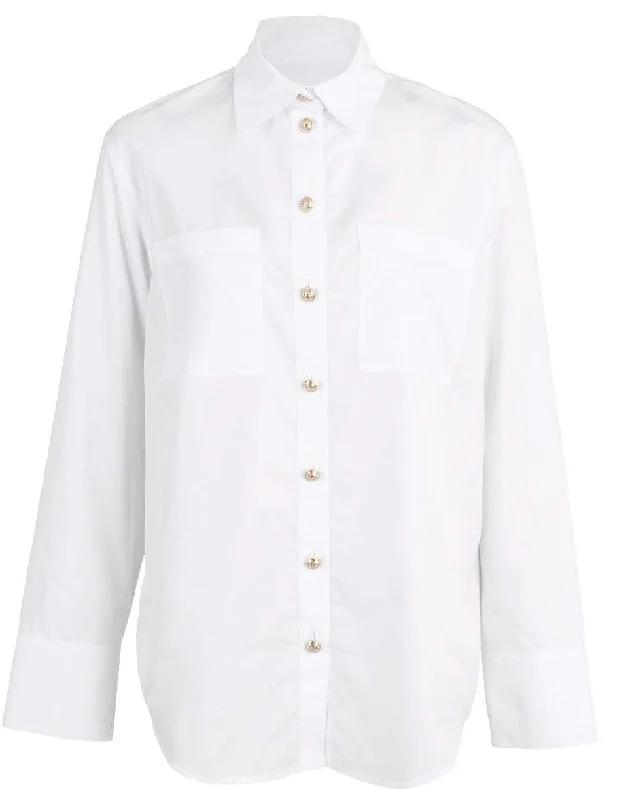 Oversized White Button Down Shirt