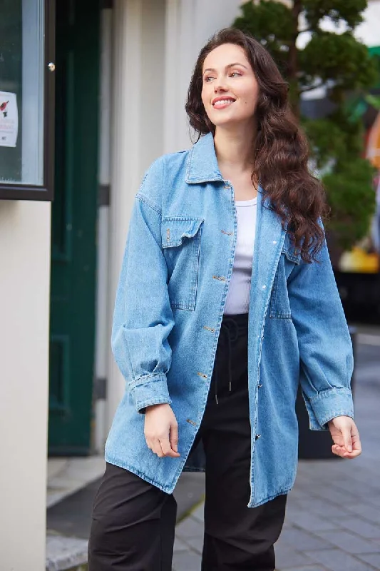 Tansy Oversized Denim Shacket