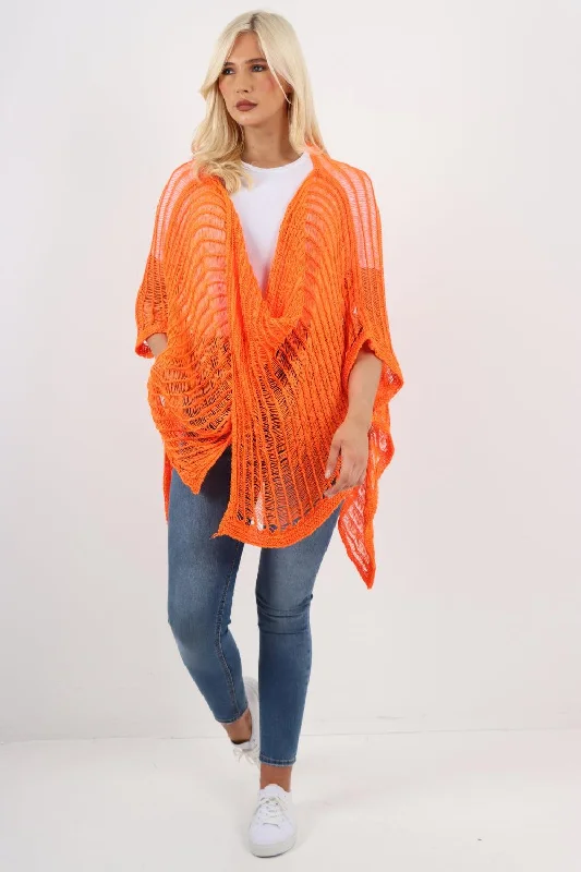 Oversized Cross Over Crochet Kimono Top