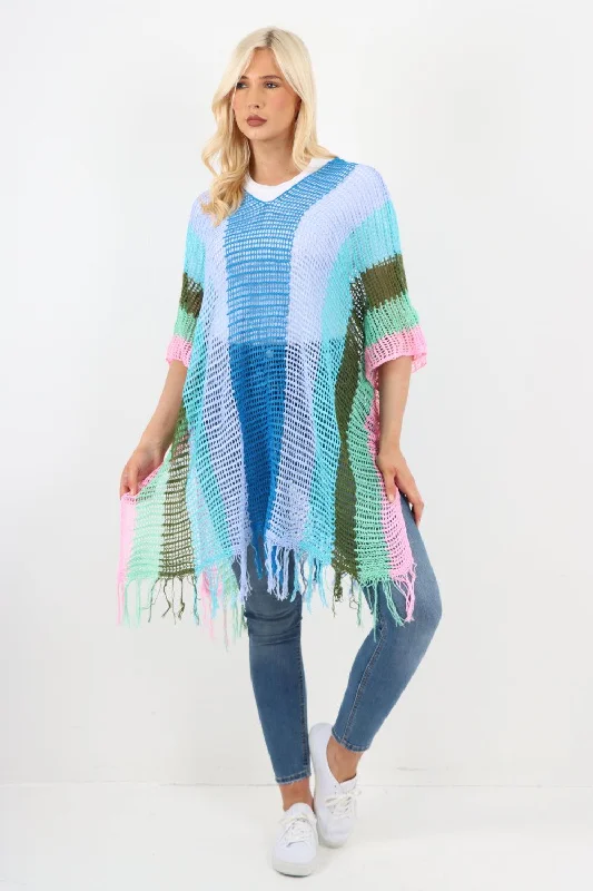 Zanzibar Pattern Multicolour Oversized Kimono Top