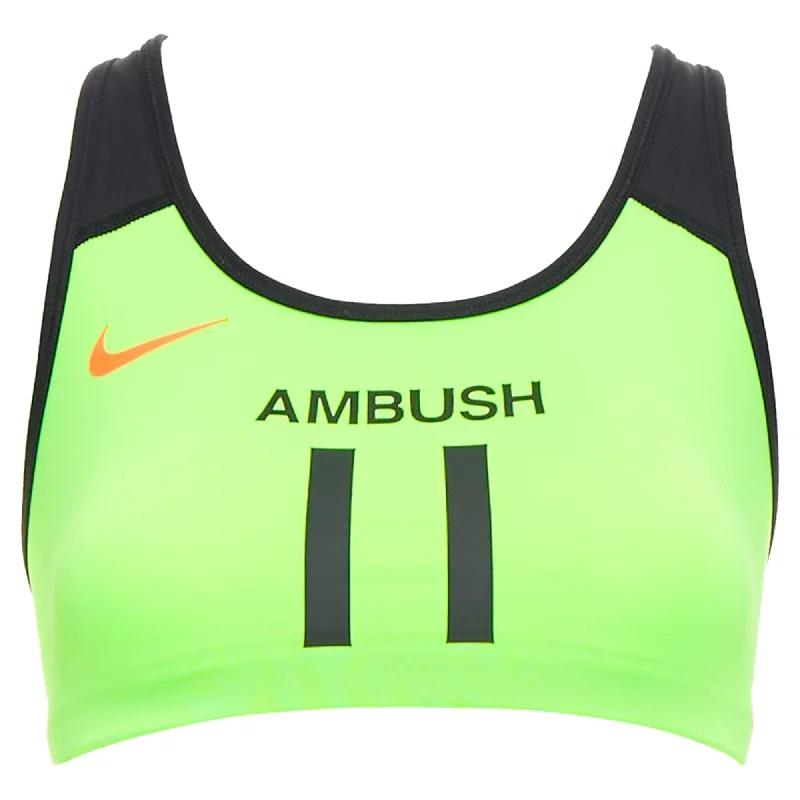 Ambush Nike neon green orange swoosh crop dryfit tank top