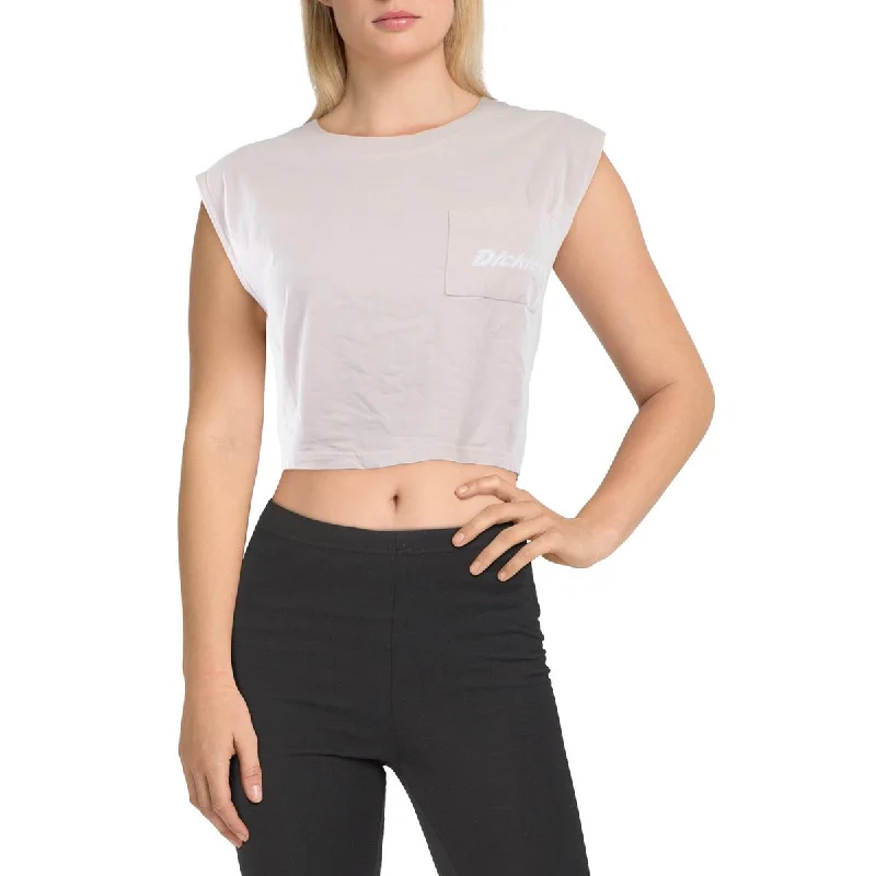 Juniors Womens Logo Muscle Cropped