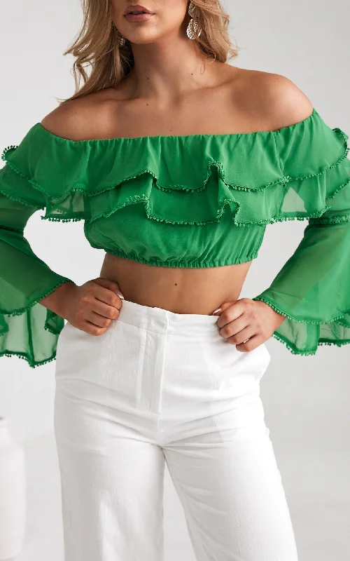 Misha Crop Top - Green