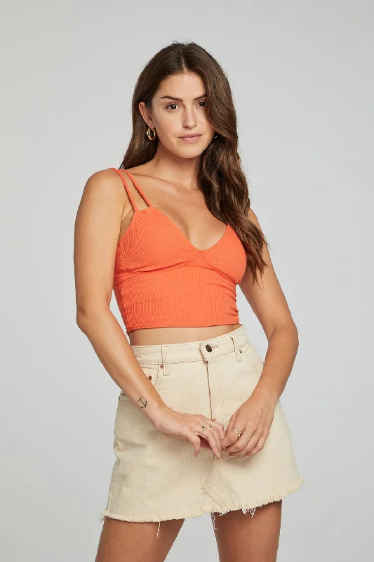 Strand Crop Top - Tigerlily