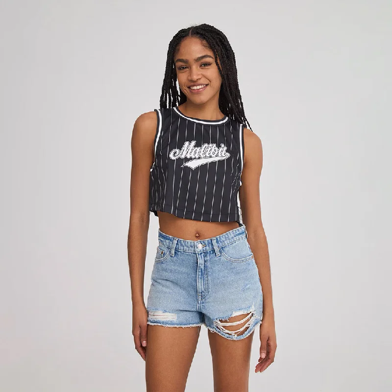 Wide Strap Cropped Tank Top