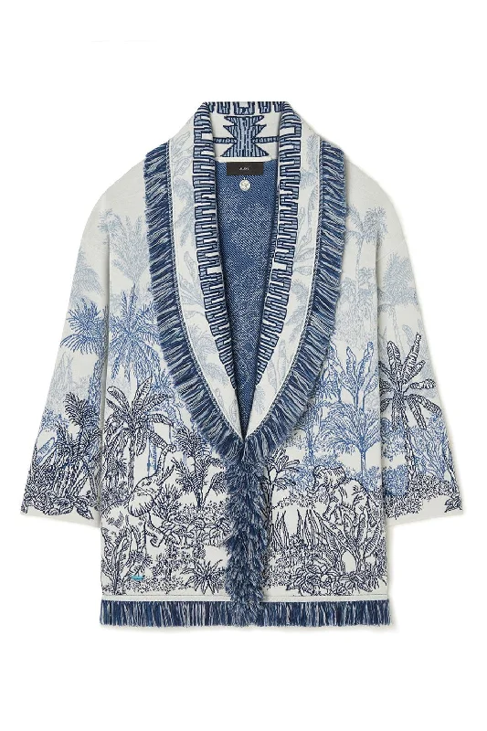 Jungle Toile De Jouy Cardigan