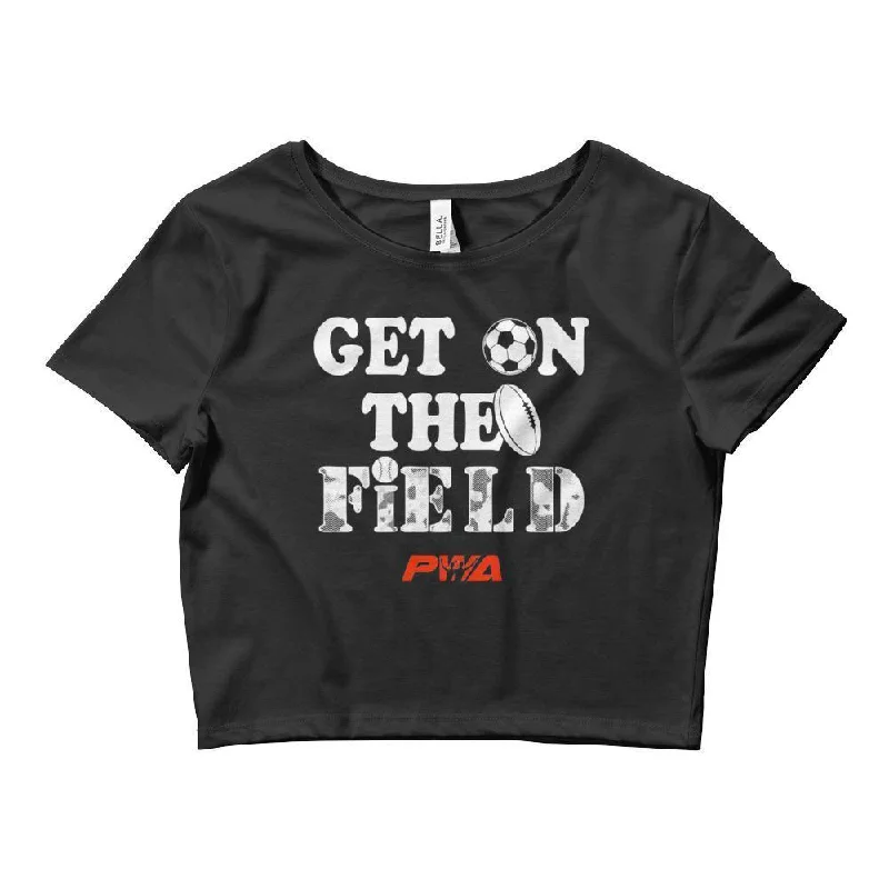 Get On The Field Crop Tee