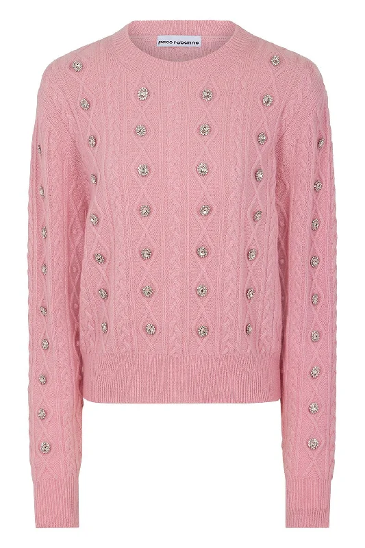 Pull Over Cardigan - Powder Pink