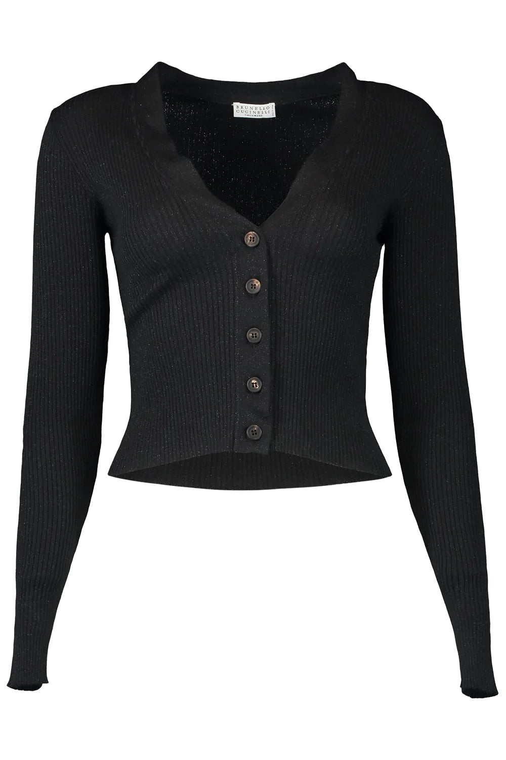 Ribbed Cardigan - Black