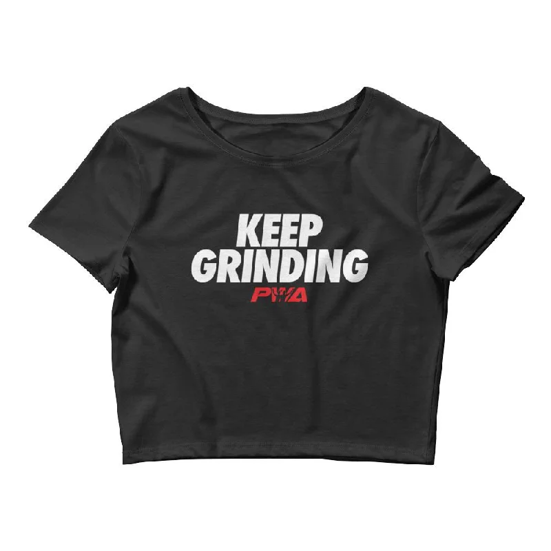 Keep Grinding Women’s Crop Tee