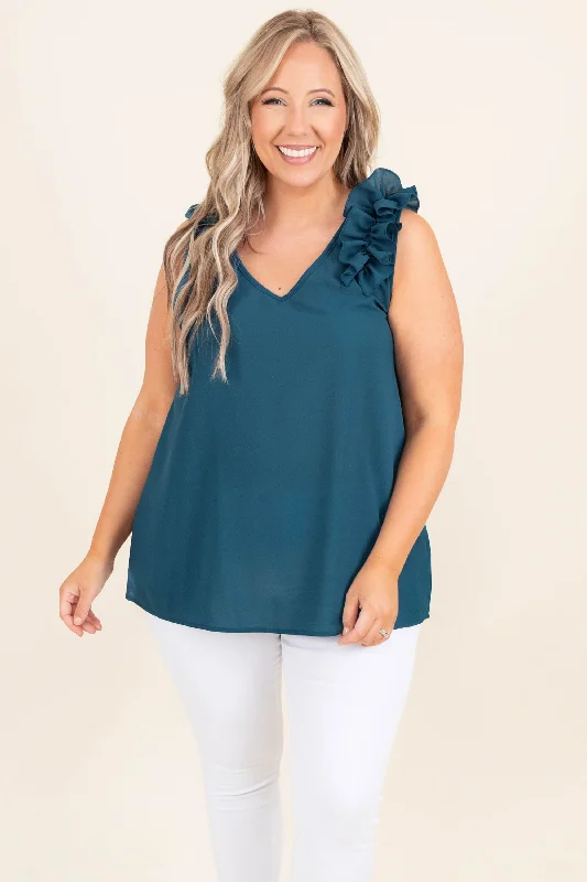 Borrowing You Top, Teal