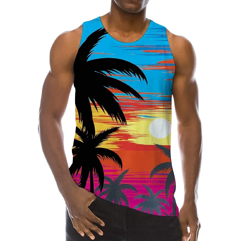 Hawaiian Sunset Funny Tank Top