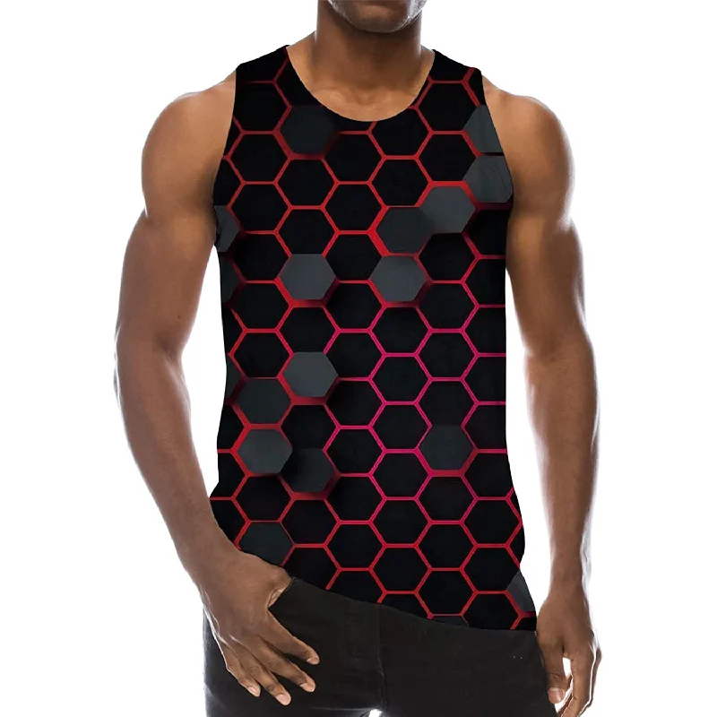 Honeycomb Black Funny Tank Top