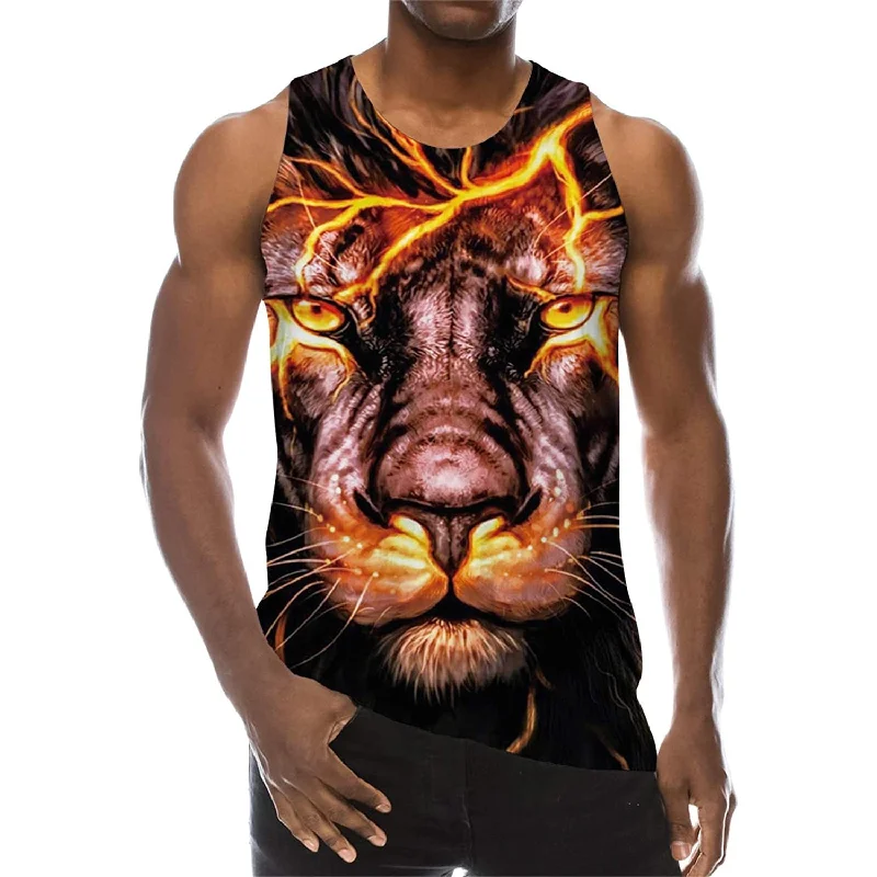 Lion Funny Tank Top