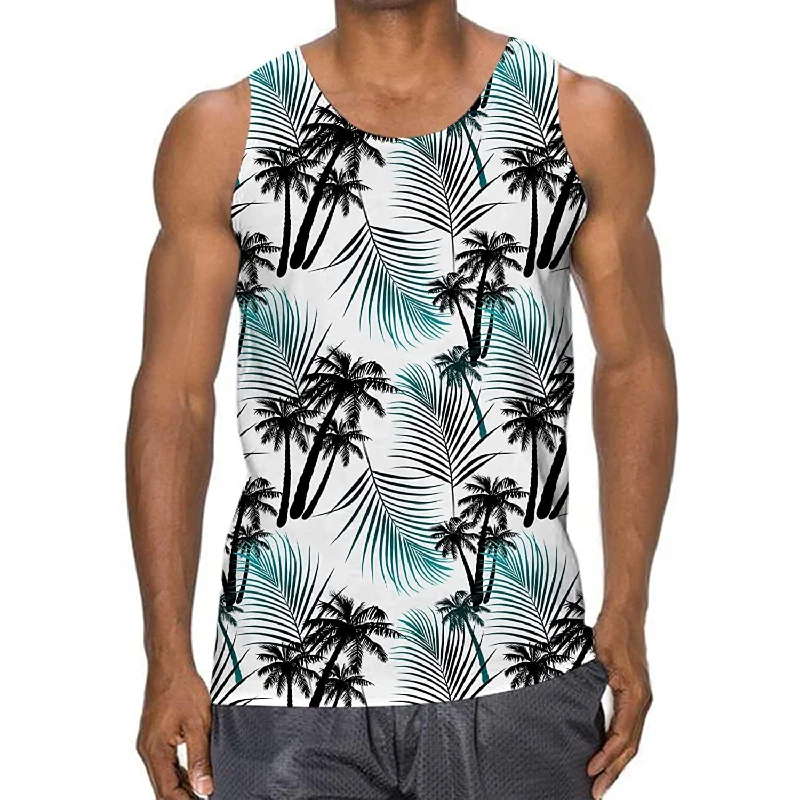 Palm Tree Leaf Funny Tank Top