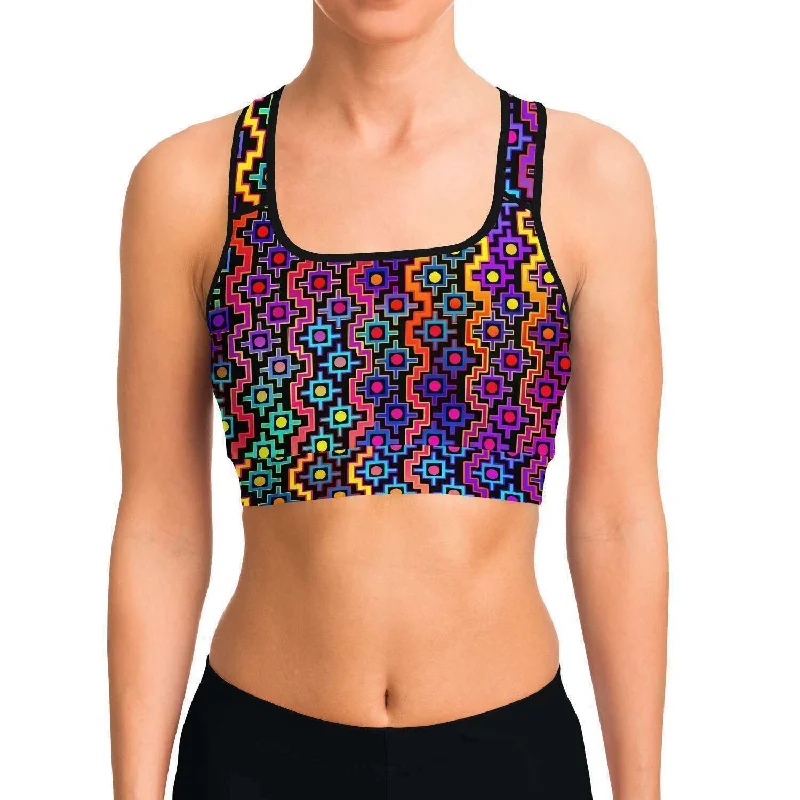 Rainbow Healing Sports Bra