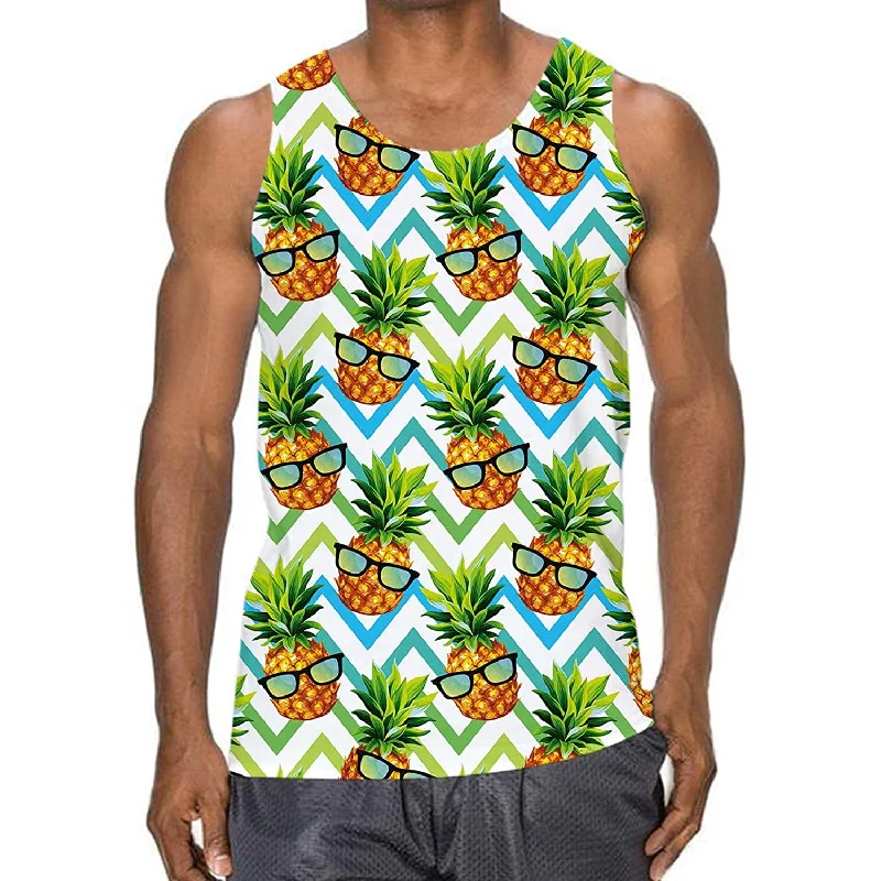 Sunglasses Pineapple Funny Tank Top