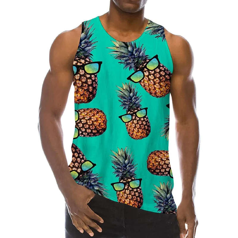 Sunglasses Pineapple Funny Tank Top