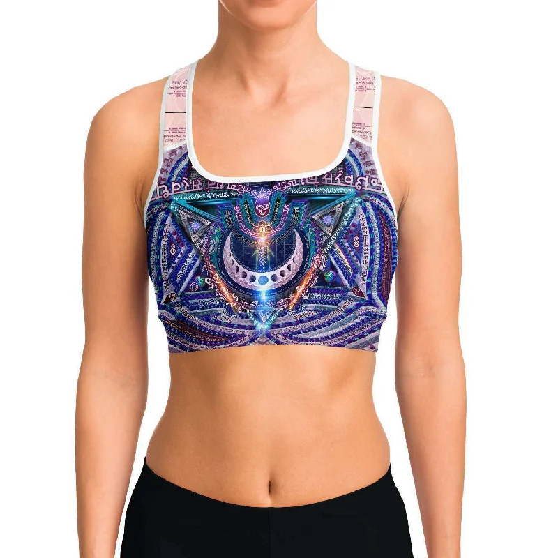 Vishuddha | Throat Chakra Sports Bra